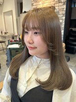 プリームヘアーホワイト(Pleame hair WHITE) オリーブベージュ