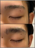 メンズ 目元のおしゃれアイブロウ  眉カット眉ワックス#3