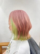 カノン(kanon)&nbsp;【kanon松戸】青木優歩　桜ピンク×黄緑インナー