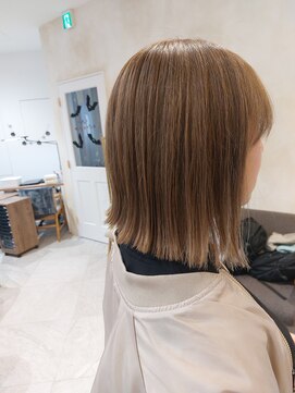 カムバイネオリーブ 溝の口店(Cam by neolive) ☆切りっぱなしボブ・ミルクティーベージュ