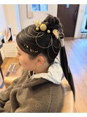 タイトポニー［ヘアアレンジ/成人式］