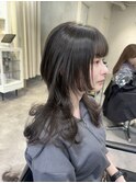 ○ロングウルフレイヤーカットクラゲウルフヘア表参道