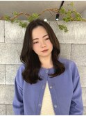 大人可愛い巻き髪スタイル/2wayセンターパート/髪質改善カラー