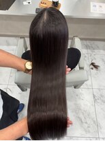 キング 高槻(K!ng) 縮毛矯正髪質改善ハイライトレイヤーカット枚方美容室エクステ