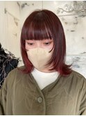 上乃裏ショートボブくびれショートイルミナカラー顔周りレイヤー