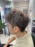 ホワイト系【メッシュキャップ2ブリーチ＋色味補正】＋カット  ￥12760