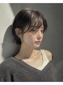 顔まわりが綺麗に流れる!ショートボブカット◎