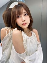 サンド ミュウ 横浜店(sand mieu)&nbsp;大人かわいい/ロブ/くびれボブ/レイヤー/流し前髪/横浜駅