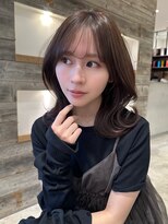 アイヴィー(IVY) 透明感カラー チャコールグレーくびれヘア【肥田亜沙美】