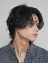 レタッチバイフィフス(RETOUCH by fifth)&nbsp;原宿センターパートルーズパーマツーブロックメンズパーマ眉毛 