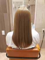 ロニカ 銀座(LOuNICA)&nbsp;キャラメルベージュ/艶髪ストレート/大人可愛い #銀座#東銀座