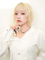 ラフィスヘアー サンティエ 広島駅前店(La fith hair santie)&nbsp;【La fith】ブロンドベージュ×レイヤーボブ×似合わせカット