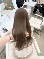 アイシー 表参道(ICY) 盛れるツヤくびれヘア*ブリーチありカラーミルクティーベージュ