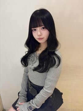 アクシス 栄店(`AXIS) 奈川/ワンホンレイヤー/ミルクティーブロンド/ダークブルー/栄