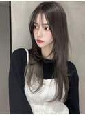 シースルーレイヤー × グレージュ