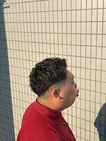 ザ クラン バイ ヘッドライト 仙台長町店(THE CLAN by HEADLIGHT) 【パーマ後カット】アップバング/ロースキンフェード/仙台長町