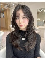 ディーン ジュスィ 栄店(DEAN JECY) 似合わせカット+透明感カラー+トリートメント/顔周りレイヤー