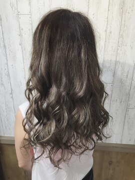 アンク クロス 関内店 ハイライトグレージュグラデーション 【mifuyu】