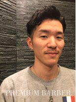プレミアムバーバー 目黒店(PREMIUM BARBER produce by HIRO GINZA)&nbsp;ワイルドアップバングパーマ ＜理容室＞【目黒】