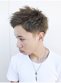 ダブルカラーショートメンズスタイル