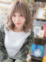 カバーヘア イヴ 戸頭店(COVER HAIR EVE)&nbsp;表情変わる眉上バング外国人風ふわふわカールa戸頭20代30代40代!