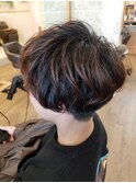 ふんわりマッシュパーマのメンズスタイル