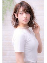 ソア 武蔵小杉(SOAR)&nbsp;毛先パーマネオウルフ小顔外ハネボブアッシュブラウン