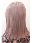【mielhair新宿本店】春カラーピンクベージュ!ミディアムヘア