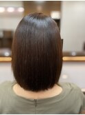 艶髪縮毛矯正カラークセストパー CTFカラーと縮毛矯正を同時施術