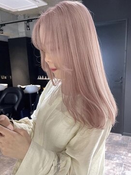 リンドトウキョウ(LINDO TOKYO) my42_ピンクミルクティーベージュ/ハイトーン/ダブルカラー