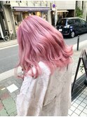 【塩基性カラー】ダブルカラー×あわあわピンクアッシュ<南船場>