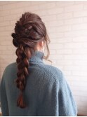 20代30代40代マロンベージュ/Aラインボブ/かきあげ[高田馬場駅]