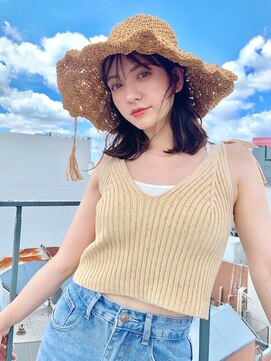 シエルバイアフロート(ciel by afloat) 〇ゆるふわモテミディ シースルーバング