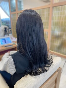 アドラーブル 長岡リップス旭岡店(adorable) 艶髪 韓国風 【ブルーブラック】10代20代30代