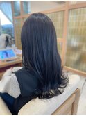 艶髪 韓国風 【ブルーブラック】10代20代30代