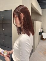 ヘアー アイス ルーチェ(HAIR ICI LUCE)&nbsp;ブリーチなし暖色カラー赤みブラウン/中西