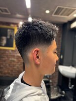 ブロートーキョー 有楽町店(Bro Tokyo)&nbsp;ダークアッシュブラックカルマパーマベリーショート2