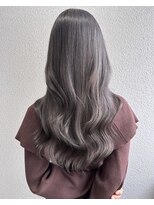 レリー バイ アルティナ 川越店(Lelie by artina)&nbsp;くすみブルー-ダークアッシュ-暗めカラー-レイヤーロング2