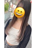 エクステでロング内巻きレイヤー♪