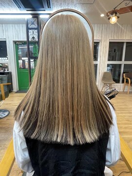 ヘアーサロン リアン 鴻巣店(hair salon Rien) アンブレラカラー/ホワイトベージュ