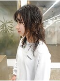 ニュアンスパーマパーマレイヤーウルフカットスパイラルパーマ