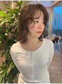 【清水】ミディアムレイヤーパーマゆるふわ