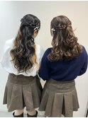【ツインアレンジ】ハーフアップアレンジ/イベントアレンジ