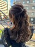 パーティーヘアセット　【リボン編み込みや特殊なヘアセットの場合＋￥1500】