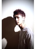 ショートレイヤー 束感ショート カラー ツーブロック