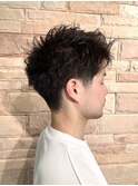 ショートパーマ/メンズ/髪質改善/ハイライト/白髪ぼかし/パーマ