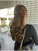 ハーフアップ