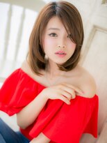 モッズヘア 福岡天神店&nbsp;mod's天神/小顔斜めバング前下がり姫カットレイヤーミディアムa