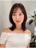 大人ボブ銀座レイヤーカット有楽町ミディアムボブベージュ