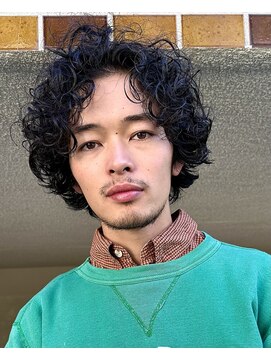 ナループロアオハナ(Nalu pu loa ohana) メンズパーマクルクルパーマくせ毛風パーマウルフパーマ